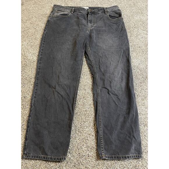 Isabel Marant Etoile Grey Grunge Straight Ankle Jeans Size 44 Inseam 25.5 - Picture 3 of 10